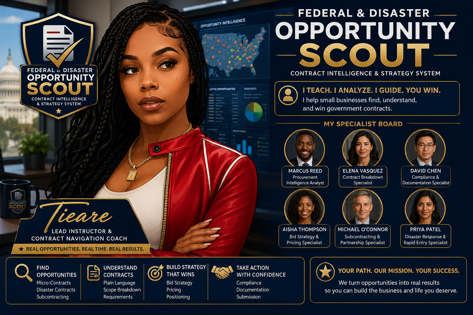 Tieare — Federal and Disaster Opportunity Scout flyer